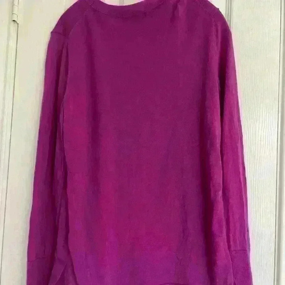 Banana Republic Extra Fine Merino Pink Sweater size medium - Picture 3 of 3